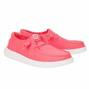 HEYDUDE Women Wendy Stretch Canvas , Fiery Coral, 8